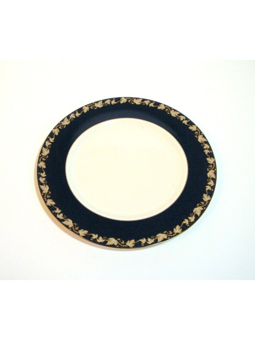 Wedgewood Whitehall 2000 Navy Rim Dinner Plate Replacement China